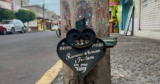Memorials and signs of hope after a violent death