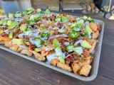 Pork Rind Nachos w. Pulled Pork – Hardcore Carnivore