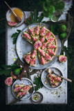 Fig Cheesecake Tart with Honey and Pistachios
