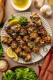 Grilled Garlic Parmesan Chicken Skewers