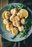 Grilled Scallops with Parmesan and Lemon