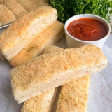 Quick & Easy Homemade Breadsticks with Parmesan