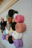DIY Yarn Wall: Easy Storage for Your Yarn Stash
