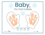 Winter Handprint Craft for Babies, Toddlers & Preschoolers [Printable]