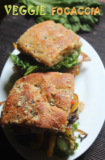 Veggie Focaccia Sandwich Recipe