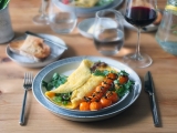 Bacon Jam Omelette with Cheddar: a Savory Brunch Delight