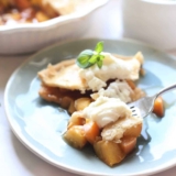 Peach Pie With Mascarpone Whipped Cream