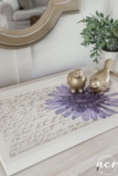 Purple and Gold Tray Makeover