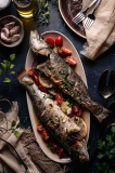 Roasted Branzino with Lemon Caper Sauce (Easy Whole Fish Recipe)