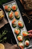 Smoked Salmon Cucumber Bites – Girl Carnivore