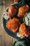 Maple Glazed Smoked Turkey Thighs