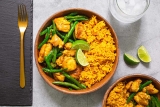Pepper Honey Chicken with Turmeric Rice