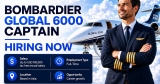 We are now hiring Bombardier Global 6000 Captains for an exciting opportunity based in Asia.