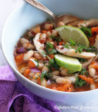 Easy Chicken Chili with White Beans, Sweet Potato + Lime