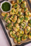Chimichurri Smashed Potatoes {Gluten and Dairy Free}