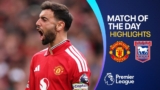Fernandes hat-trick inspires five-goal Man Utd comeback against Ipswich