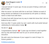 Nigerian boy gains admission into university 12 years after he was accused of being a witch and almost k!lled