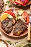 Greek Pan-Seared Lamb Loin Chops