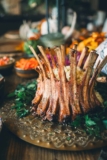 Grilled Lamb Crown Roast with Moroccan Spices 