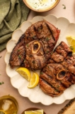 Grilled Lamb Leg Steaks (Lemon-Herb Marinade)