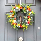 How to Make A Spring Wreath with Faux Tulips