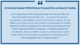 GI Societies Oppose Proposed Federal Rule That Would Reshape Biomedical Research