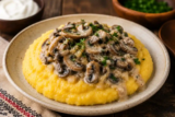 Gluten-Free Romanian Mămăligă With Mushroom Ragout