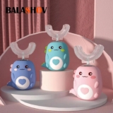 Kids U-Shaped Sonic Electric Toothbrush Children Silicon Toothbrush 360 Degrees