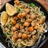 Sautéed Bay Scallops with Butter and Lemon