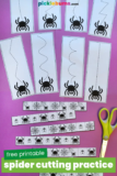 Spider Cutting Practice Printables – Picklebums