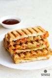 Veg Sandwich Recipe (Mediterranean Style)