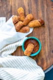 Baked Vegan Churros With Chocolate Sauce (Gluten-Free!)